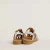 Maxime Junior sandals in silver micro-glitter