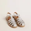Maxime Young sandals in silver micro-glitter