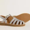 Maxime Young sandals in silver micro-glitter
