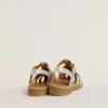 Maxime Young sandals in silver micro-glitter