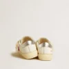 May Junior with fuchsia glitter star and metallic leather heel tab