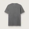 Men's anthracite gray T-shirt with distressed treatment