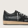 Men’s Ball Star in black nappa with suede star and nappa heel tab