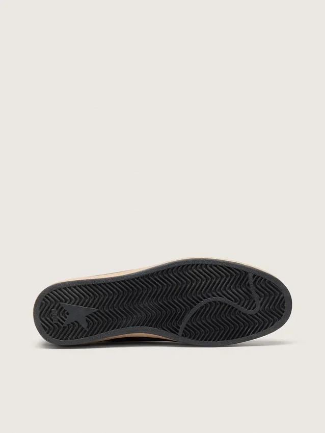 Men’s Ball Star in black nappa with suede star and nappa heel tab