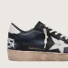 Men's Ball Star in black nappa with white leather star and heel tab