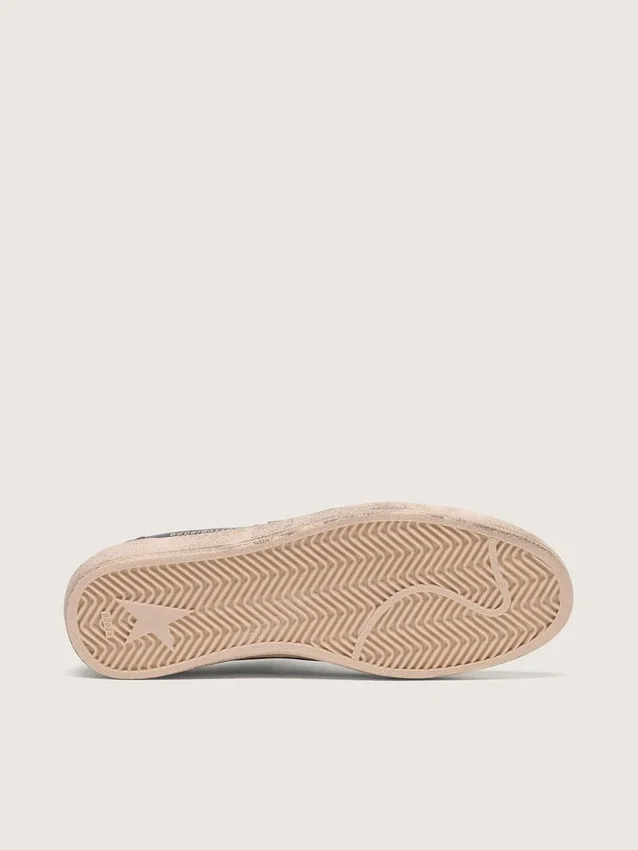 Men's Ball Star in black nappa with white leather star and heel tab