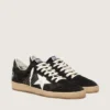 Men's Ball Star in black suede with white leather star