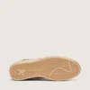 Men's Ball Star in brown leather with beige suede star and beads
