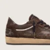 Men's Ball Star in brown suede with brown leather star and heel tab