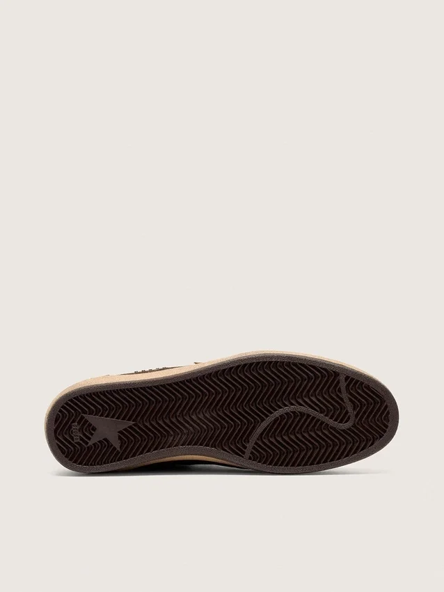 Men's Ball Star in brown suede with brown leather star and heel tab