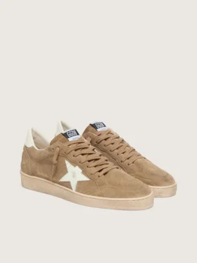 Men’s Ball Star in brown suede with white leather star