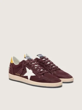 Men’s Ball Star in chocolate nubuck with leather star and heel tab
