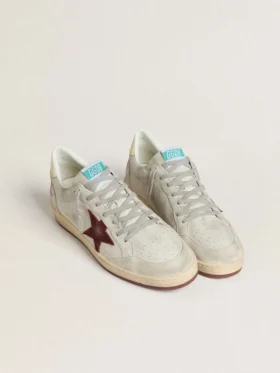 Men’s Ball Star in crocodile-print nubuck with burgundy suede star