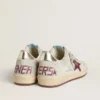 Men's Ball Star in crocodile-print nubuck with burgundy suede star