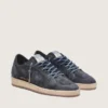 Men's Ball Star in dark blue perforated suede with dark blue suede star