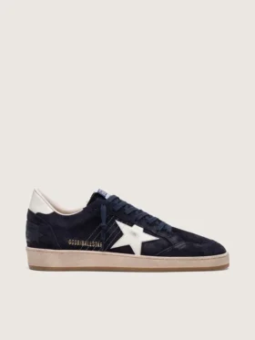 Men’s Ball Star in dark blue suede with white leather star