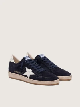 Men’s Ball Star in dark blue suede with white leather star