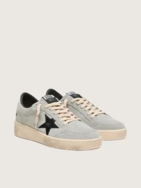 Men’s Ball Star in gray suede with black leather star