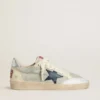 Men's Ball Star in gray suede with blue nubuck star and laminated leather heel tab