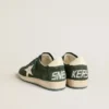 Men's Ball Star in green suede with white leather star and heel tab