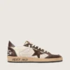 Men's Ball Star in nappa and mesh with suede star and brown leather inserts
