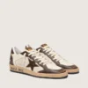 Men's Ball Star in nappa and mesh with suede star and brown leather inserts