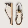 Men's Ball Star in nappa and mesh with suede star and brown leather inserts