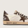 Men's Ball Star in nappa and mesh with suede star and brown leather inserts