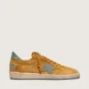 Men's Ball Star in ocher suede with leather star and light blue suede heel tab