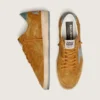 Men's Ball Star in ocher suede with leather star and light blue suede heel tab