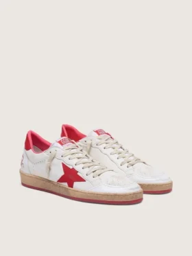 Men’s Ball Star in white leather
