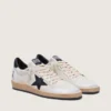 Men's Ball Star in white nappa with black star