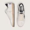Men's Ball Star in white nappa with black star