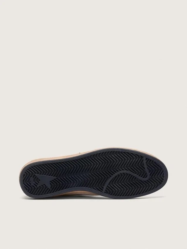 Men's Ball Star in white nappa with black star