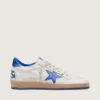Men's Ball Star in white nappa with blue star and heel tab