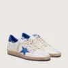 Men's Ball Star in white nappa with blue star and heel tab