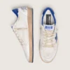 Men's Ball Star in white nappa with blue star and heel tab