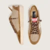 Men's Ball Star in wool with cream leather star and brown waxed leather inserts