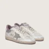 Men’s Ball Star LAB in white nylon and pony skin with silver star and lilac inserts
