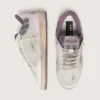 Men’s Ball Star LAB in white nylon and pony skin with silver star and lilac inserts