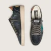 Men’s Ball Star LTD in black leather with green embroidered star