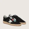 Men's Ball Star LTD in black suede with Skins