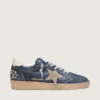 Men’s Ball Star LTD in dark blue leather with beige suede star