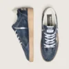 Men’s Ball Star LTD in dark blue leather with beige suede star