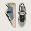 Men’s Ball Star LTD in denim blue suede with metallic gold leather star