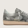 Men's Ball Star LTD in gray denim with black leather star