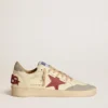 Men's Ball Star LTD in nappa leather with red leather star and gray suede heel tab