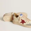 Men's Ball Star LTD in nappa leather with red leather star and gray suede heel tab