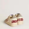 Men's Ball Star LTD in nappa leather with red leather star and gray suede heel tab