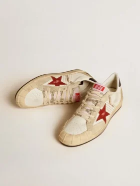 Men’s Ball Star LTD in nappa leather with red leather star and leather heel tab